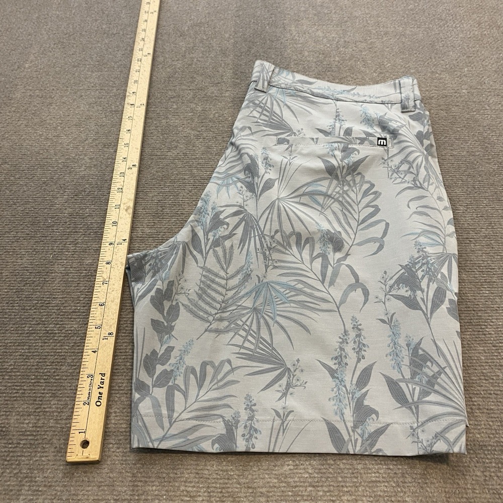 Travis Mathew Shorts Mens 36 Gray Floral Coastal Canyon 8" Performance Golf - Picture 9 of 9